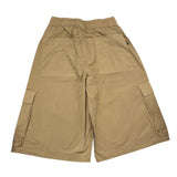 Aspesi Bermuda Modello Cargo Tinta Unita Con Elastico In Vita Beige Per Bambino
