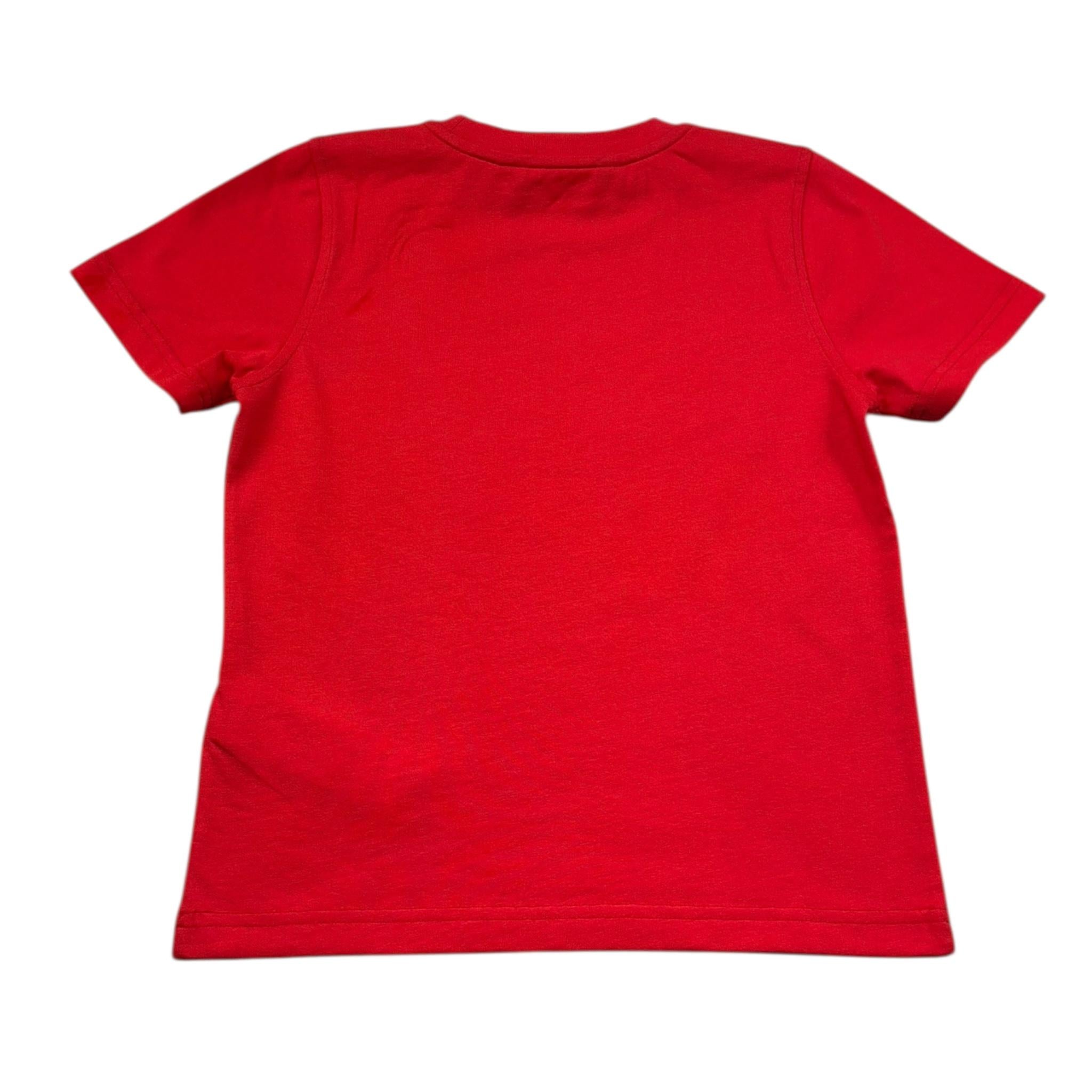 K-Way T-Shirt Girocollo Tinta Unita con Stampa per Bambino K21457W ROSSO K-WAY 