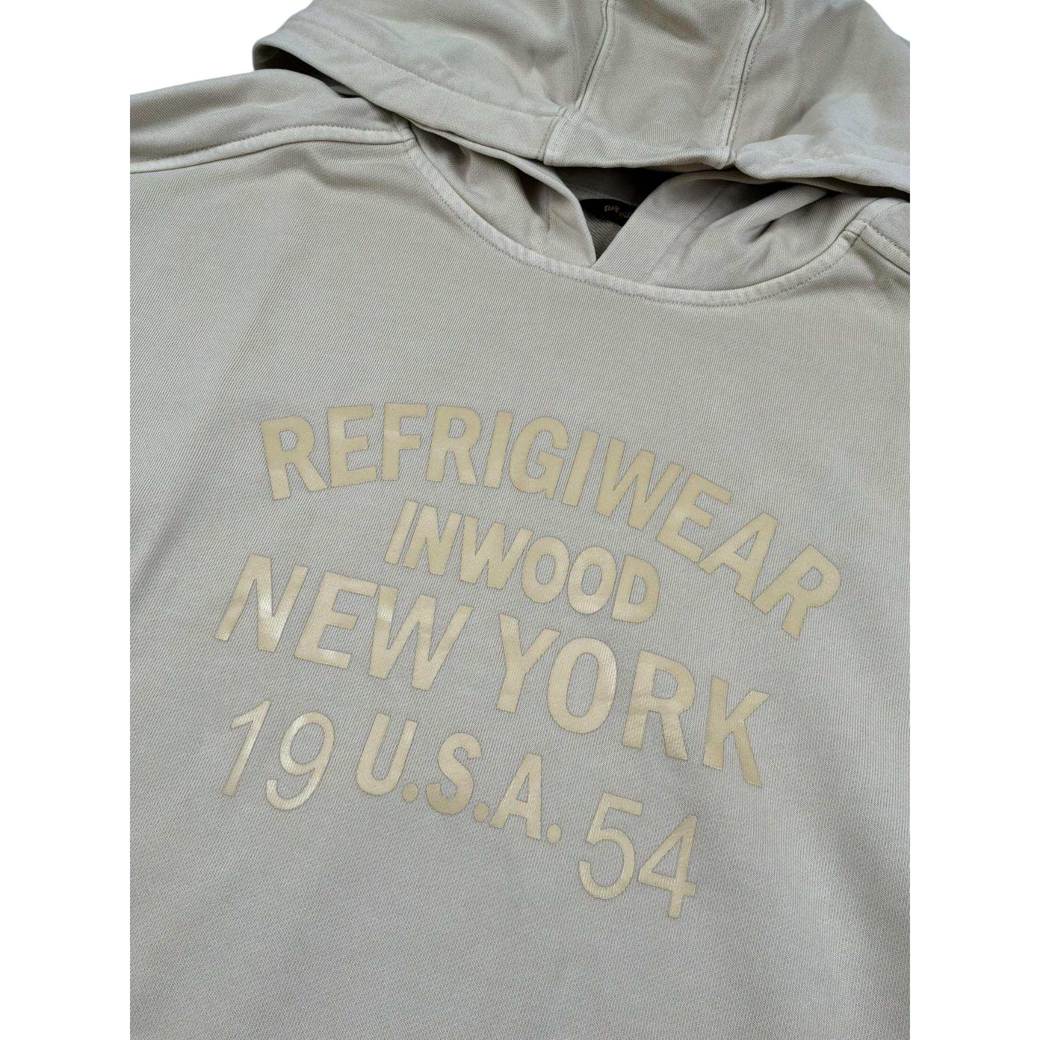 Refrigiwear Felpa Chiusa con Cappuccio Tinta Unita per Bambino 134WRMJS25 BEIGE REFRIGIWEAR 