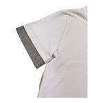 @Madilly T-Shirt Girocollo Tinta Unita con Profili Maniche In Contrasto per Bambino BOY BIANCO @MADILLY 