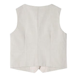 Mayoral Gilet Tinta Unita Beige Per Bambino