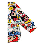 Mousse Felpa Girocollo Tinta Unita con Fantasia per Bambina SKFG375 BIANCO MOUSSE 