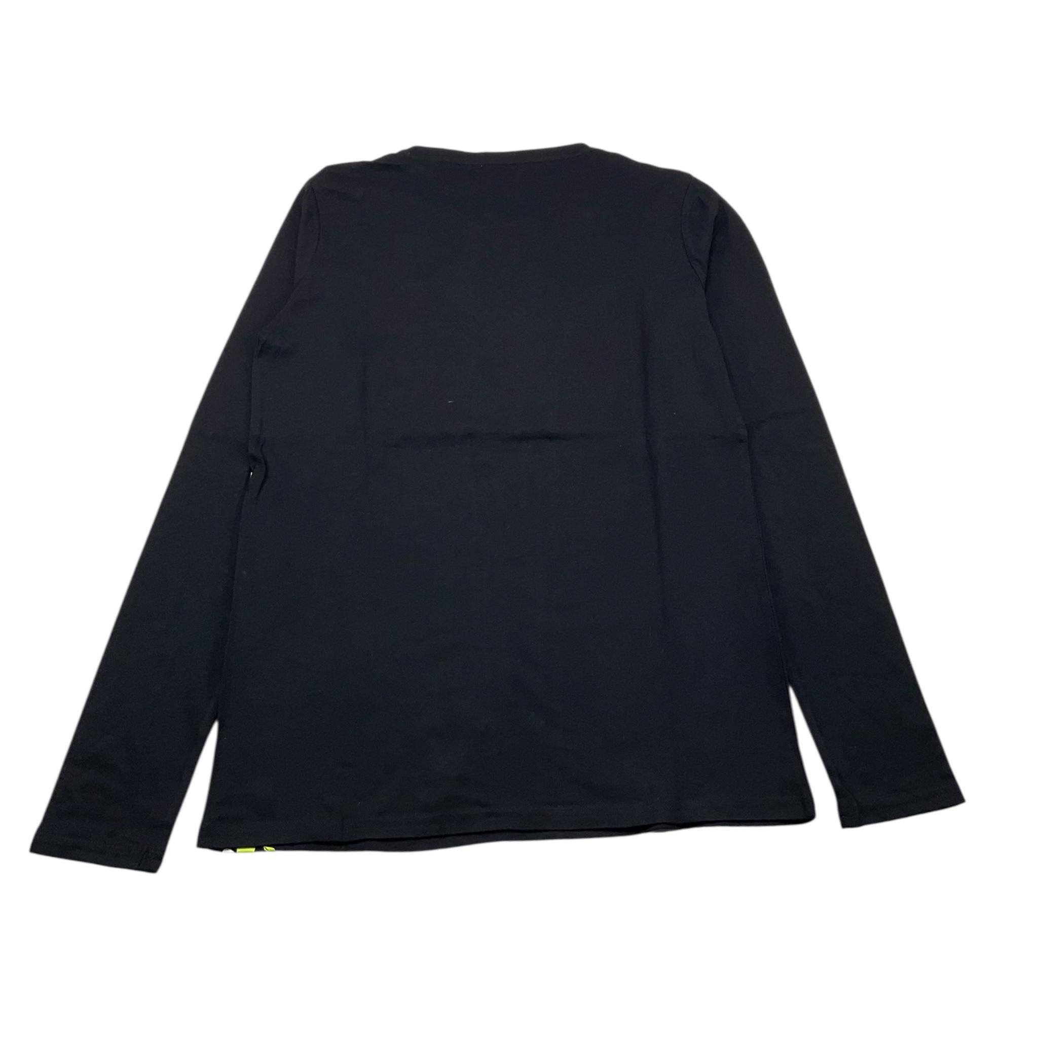 GUESS shirt girocollo tinta unita con stampa Nero per Bambino L3YI01K8HM4 NERO GUESS 