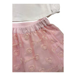 MOSCHINO completo 2pz bicolore shirt-gonna Bianco/rosa per Neonata MDK03A BIANCO/ROSA MOSCHINO 