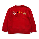 JOHN RICHMOND cardigan tinta unita con bottoni Rosso per Neonato RIA24090CD ROSSO JOHN RICHMOND 