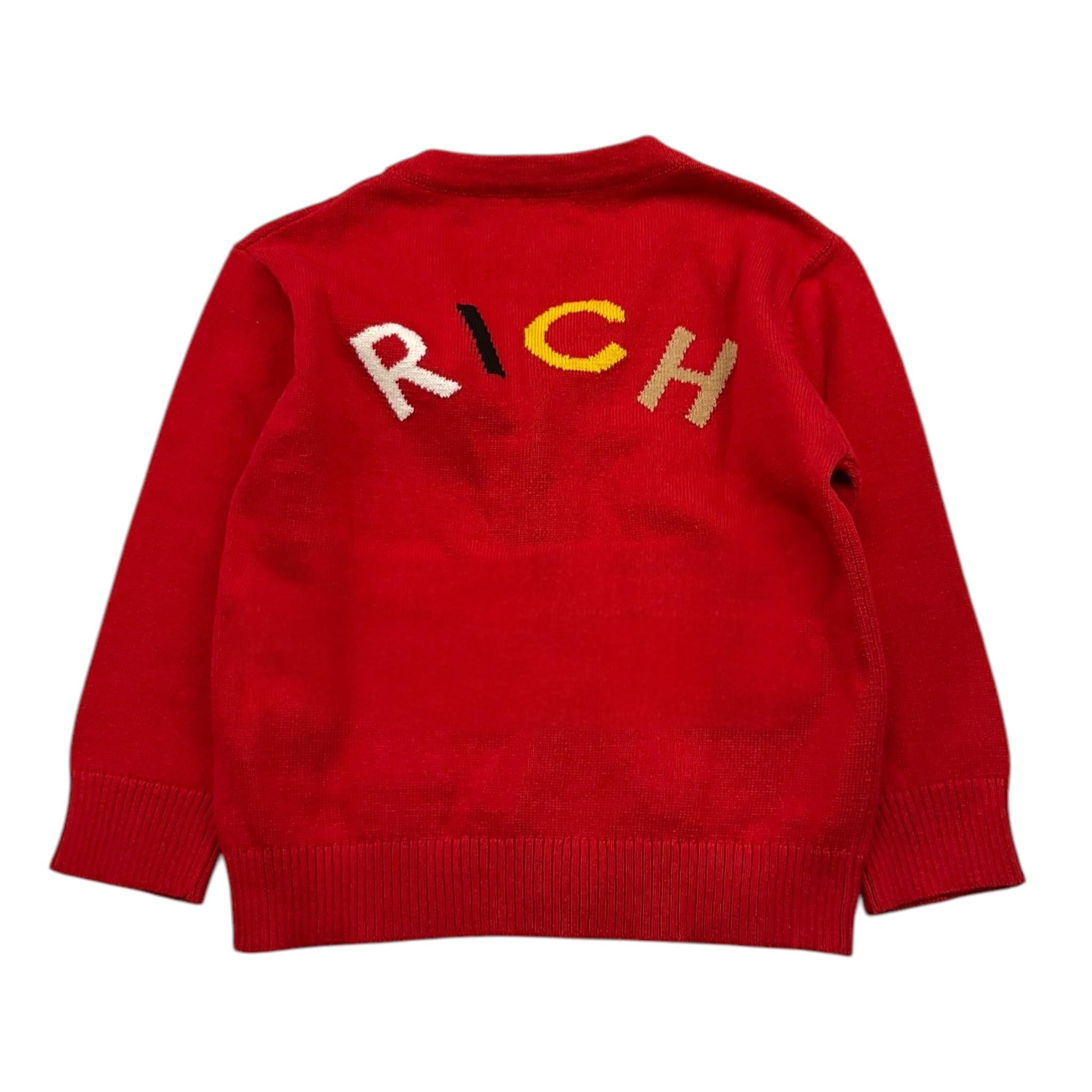 JOHN RICHMOND cardigan tinta unita con bottoni Rosso per Neonato RIA24090CD ROSSO JOHN RICHMOND 