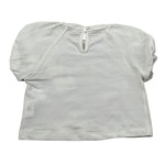 M+E' T-Shirt Girocollo Tinta Unita con Stampa per Neonata UE1424 BIANCO M+E' 