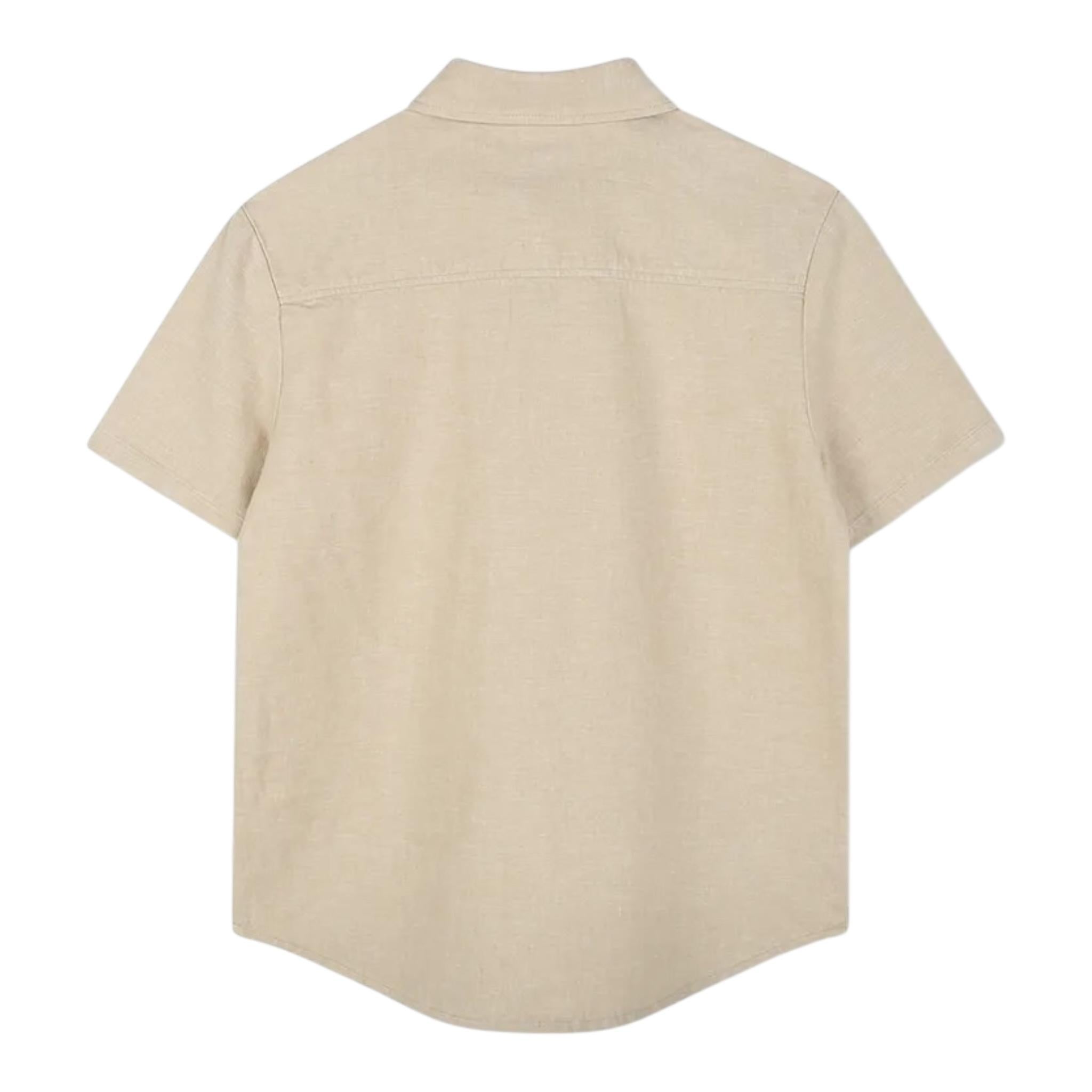 Boss Camicia Mezza Manica Tinta Unita per Bambino J52008 BEIGE BOSS 