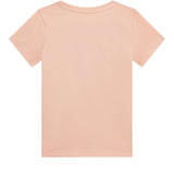 Guess T-Shirt Tinta Unita con Stampa E Paillettes per Bambina K5RI16K6YW4X ROSA GUESS 