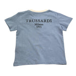 Trussardi T-Shirt Tinta Unita con Stampa per Bambino TIP25045TSJ AZZURRO TRUSSARDI 