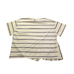 Dixie T-Shirt Tinta Unita con Fantasia A Righe per Bambina MB46031G74 PANNA DIXIE 