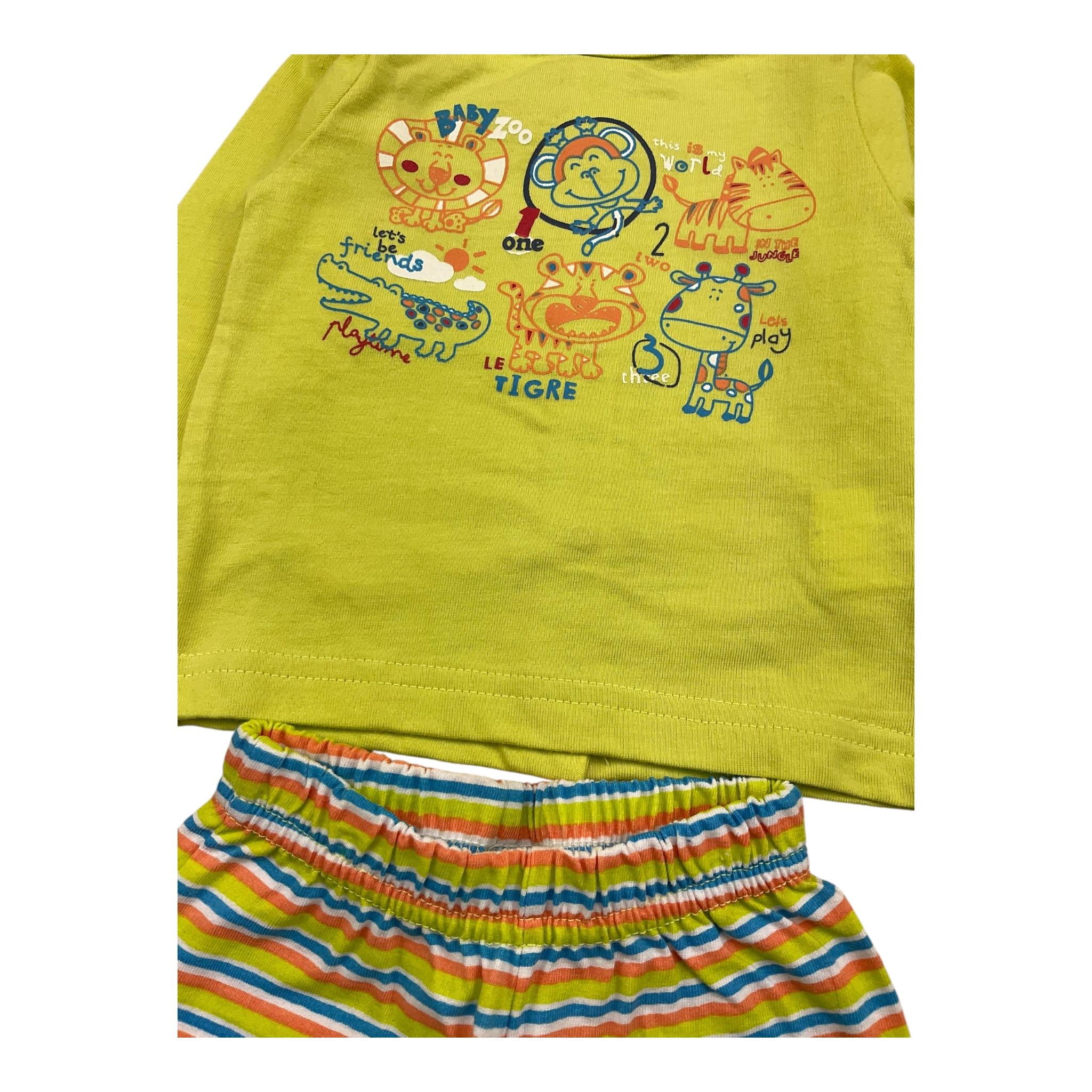 LOSAN completo2 pezzi shirt-pantalone bicolore Verde per Neonato 31V8005AC VERDE LOSAN 