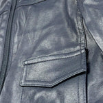 Baby A. Giubbino Tinta Unita In Ecopelle con Zip per Neonato C1972 BLU BABY A. 