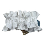 Barcellino Fascia Capelli Tinta Unita con Applicazioni per Neonata 120819 BIANCO BARCELLINO 