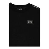 Emporio Armani T-Shirt Girocollo Tinta Unita con Logo per Bambino 7B000054 NERO EMPORIO ARMANI 