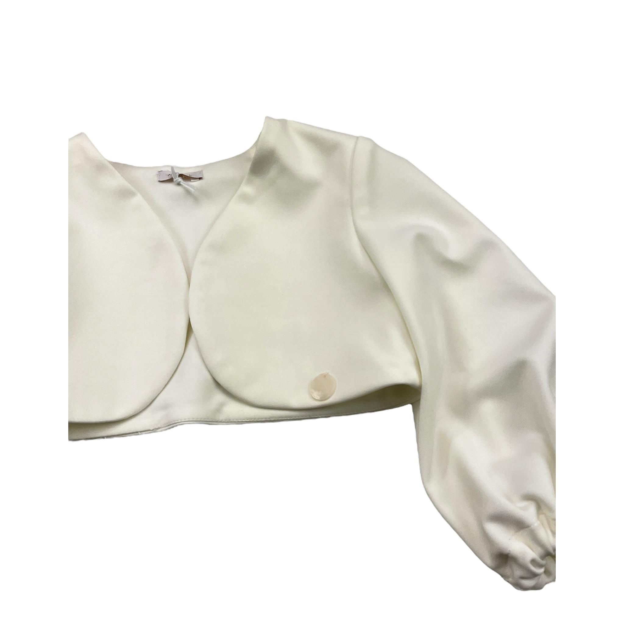 LE BEBE' coprispalle manica a sbuffo Panna per Neonata LBG6185 PANNA LE BEBE' 