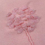 Le Coconne Coperta Tinta Unita con Applicazioni per Neonata 2125 ROSA LE COCONNE 