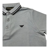 Emporio Armani Polo Mezza Manica Tinta Unita per Bambino 3R4F67 AZZURRO EMPORIO ARMANI 