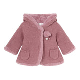 MAYORAL cappotto tinta unita modello con pelliccia e cappuccio Rosa per Neonata 2304X ROSA MAYORAL 