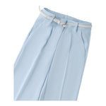 Sarabanda Pantalone Tinta Unita con Cintura per Bambina 0B529 AZZURRO SARABANDA 