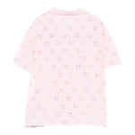 Saint Barth Camicia Mezza Manica Tinta Unita In Pizz Sangallo per Bambina EVL00104056 ROSA SAINT BARTH 