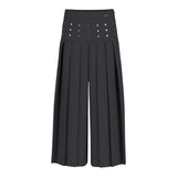 Guess Pantalone Tinta Unita con Applicazioni Modello Palazzo per Bambina J5RB00WGUL0 NERO GUESS 