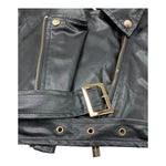 Fun & Fun Chiodo In Ecopelle Tinta Unita per Bambina FNCJJK0964 NERO FUN & FUN 