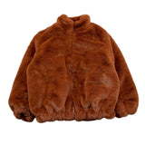 PETIT INDI pelliccia tinta unita Marrone per Bambina AW24BK4431 MARRONE PETIT INDI 