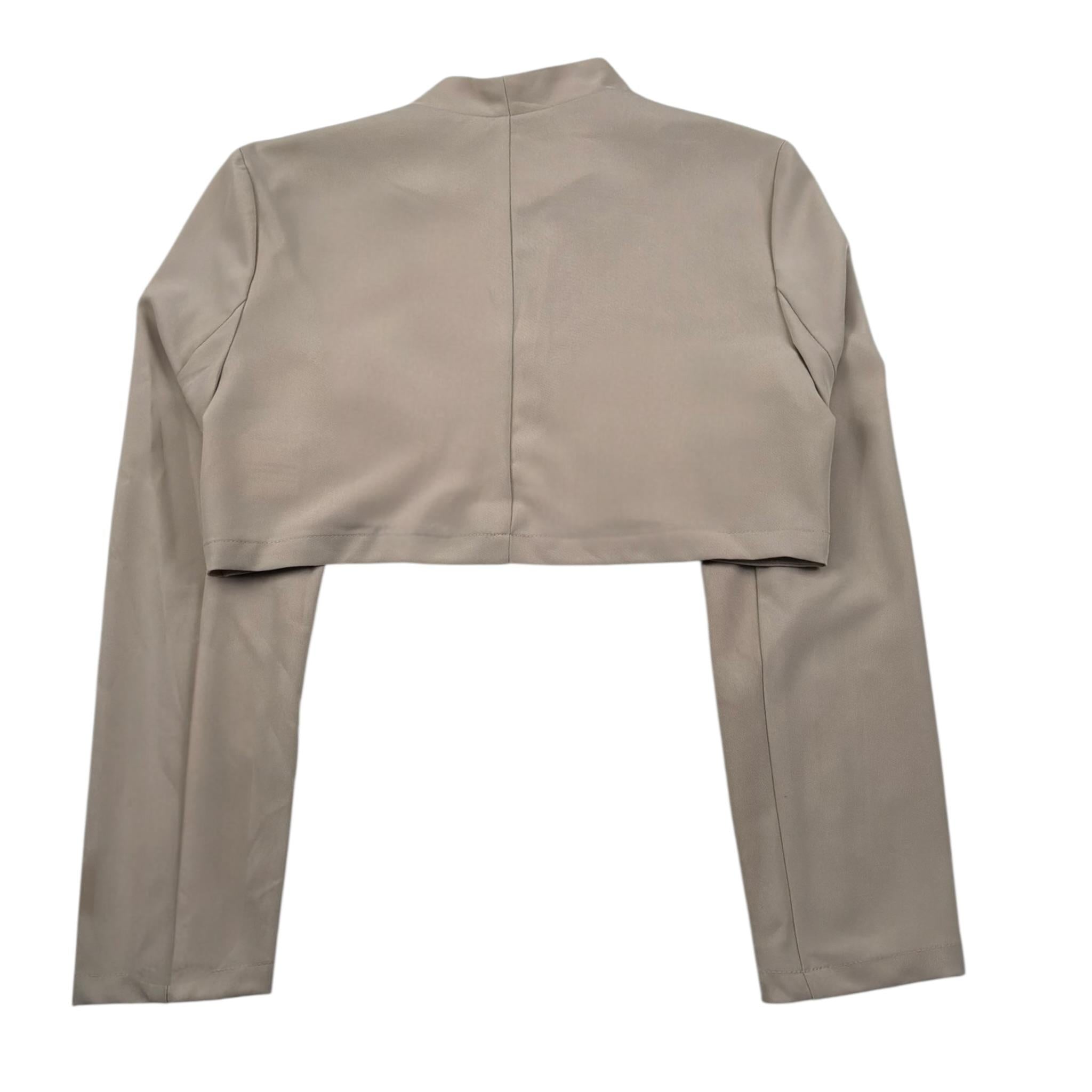 Naice Giacca Modello Crop Tinta Unita  per Bambina 23489 BEIGE NAICE 