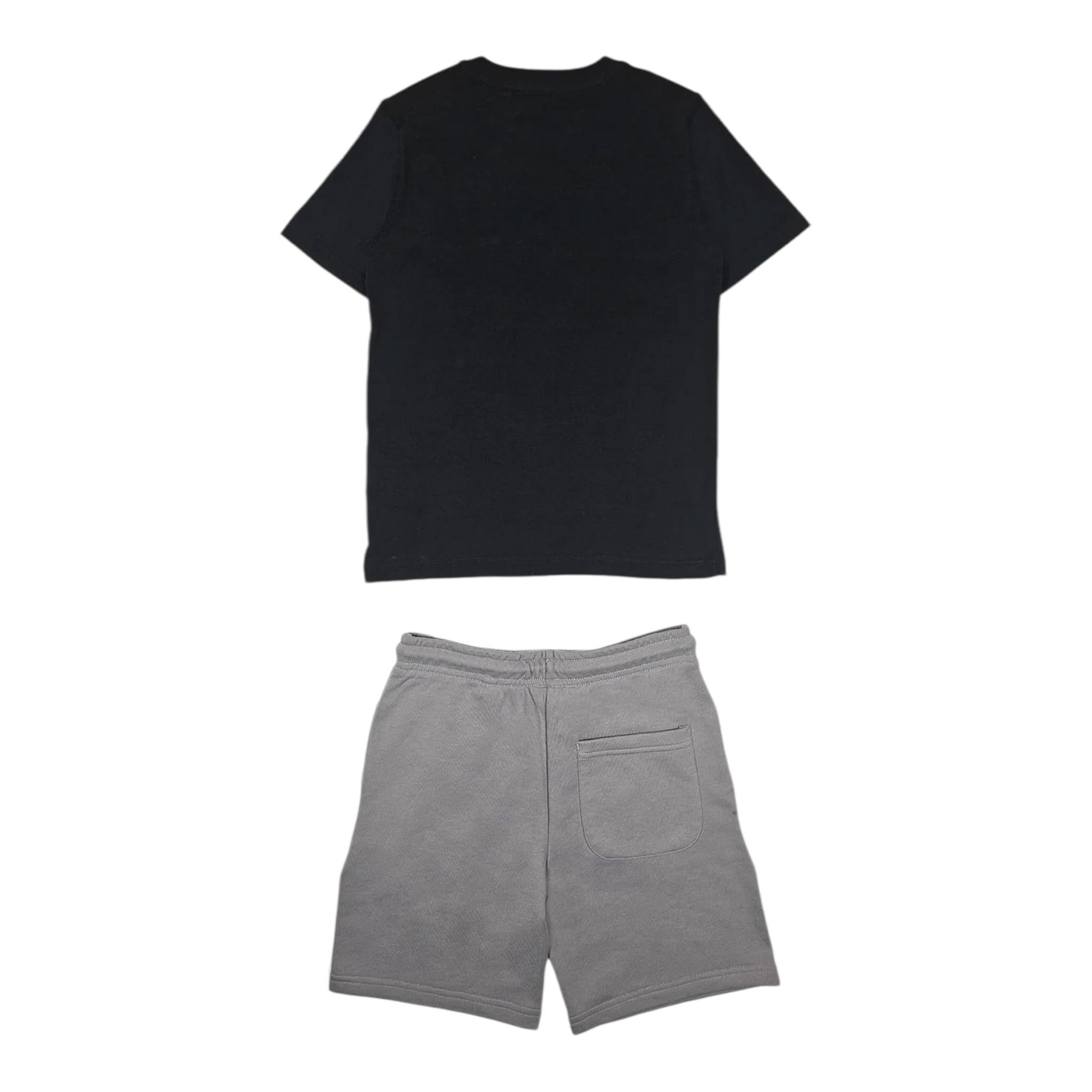 New Balance Completo 2 Pezzi T-Shirt-Bermuda Bicolore per Bambino LAKB0133X NERO/GRIGIO NEW BALANCE 