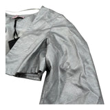 Nunzia Corinna Coprispalle Ecopelle Tinta Unita per Bambina NJ1216165 ARGENTO NUNZIA CORINNA 