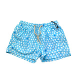 Saint Barth Costume Modello Boxer Tinta Unita con Stampa per Bambino 00994L AZZURRO SAINT BARTH 
