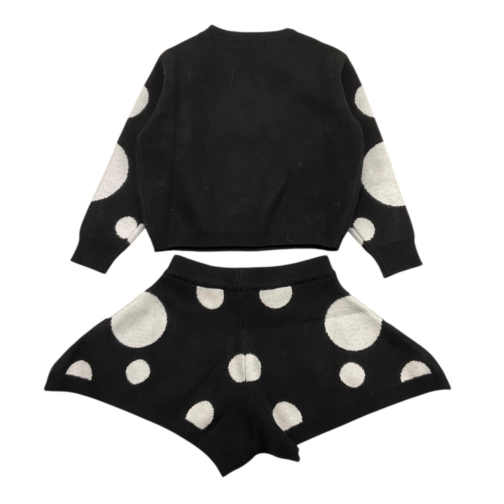 FUN & FUN completo 2pz maglia-short con fantasia a pois Nero per Neonata FBSW00961N NERO FUN & FUN 