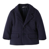 Mini Banda Giacca Tinta Unita con Microfantasia per Neonato 3B648 BLU MINI BANDA 