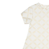 Michael Kors Abito Mezza Manica Girocollo Logato Panna per Bambina R30311JXX PANNA MICHAEL KORS 