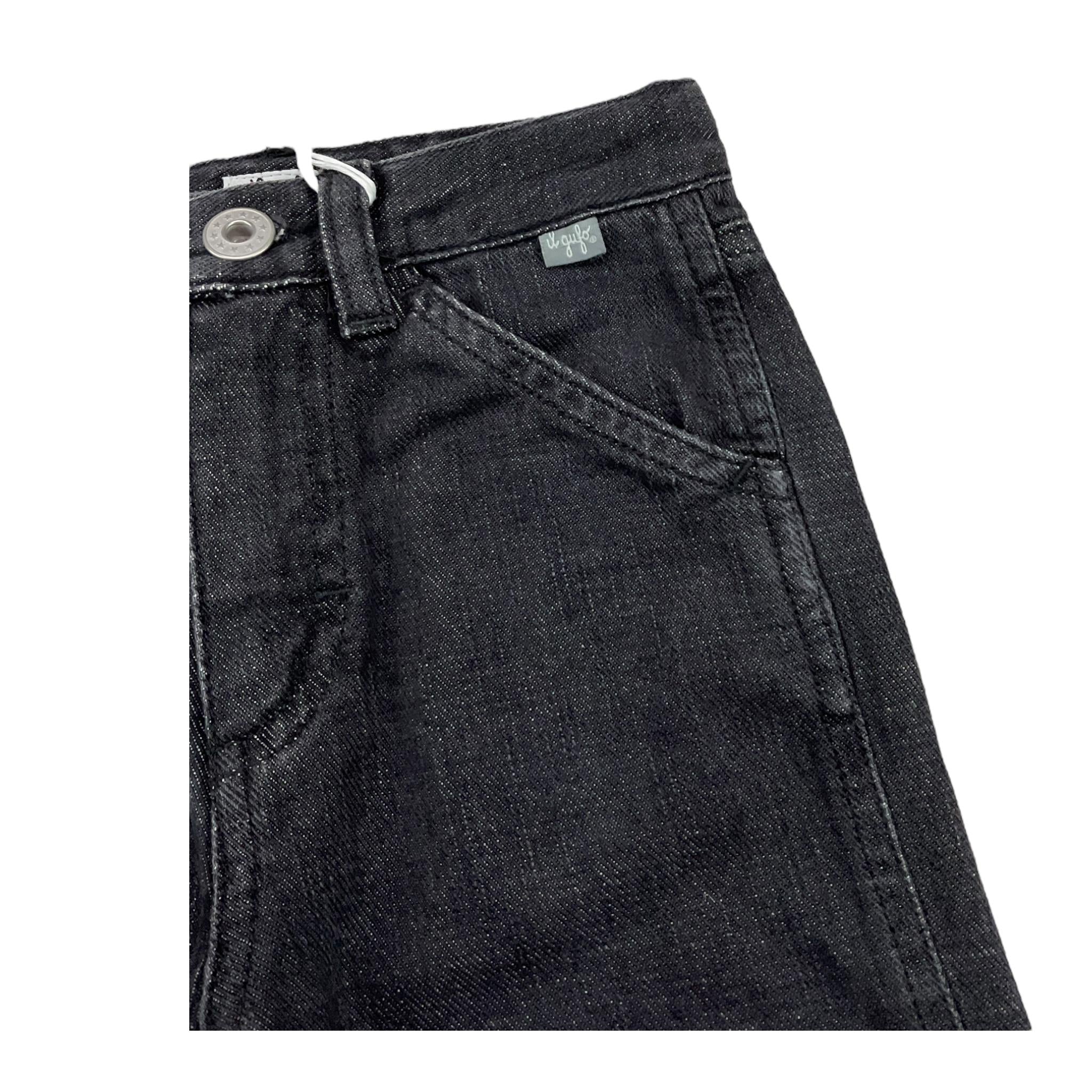 IL GUFO jeans tinta unita con girovita regolabile Nero per Neonato A24PL431J0048N NERO IL GUFO 
