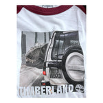 Timberland Shirt Bicolore con Stampa per Bambino T60305 BIANCO/BORDEAUX TIMBERLAND 