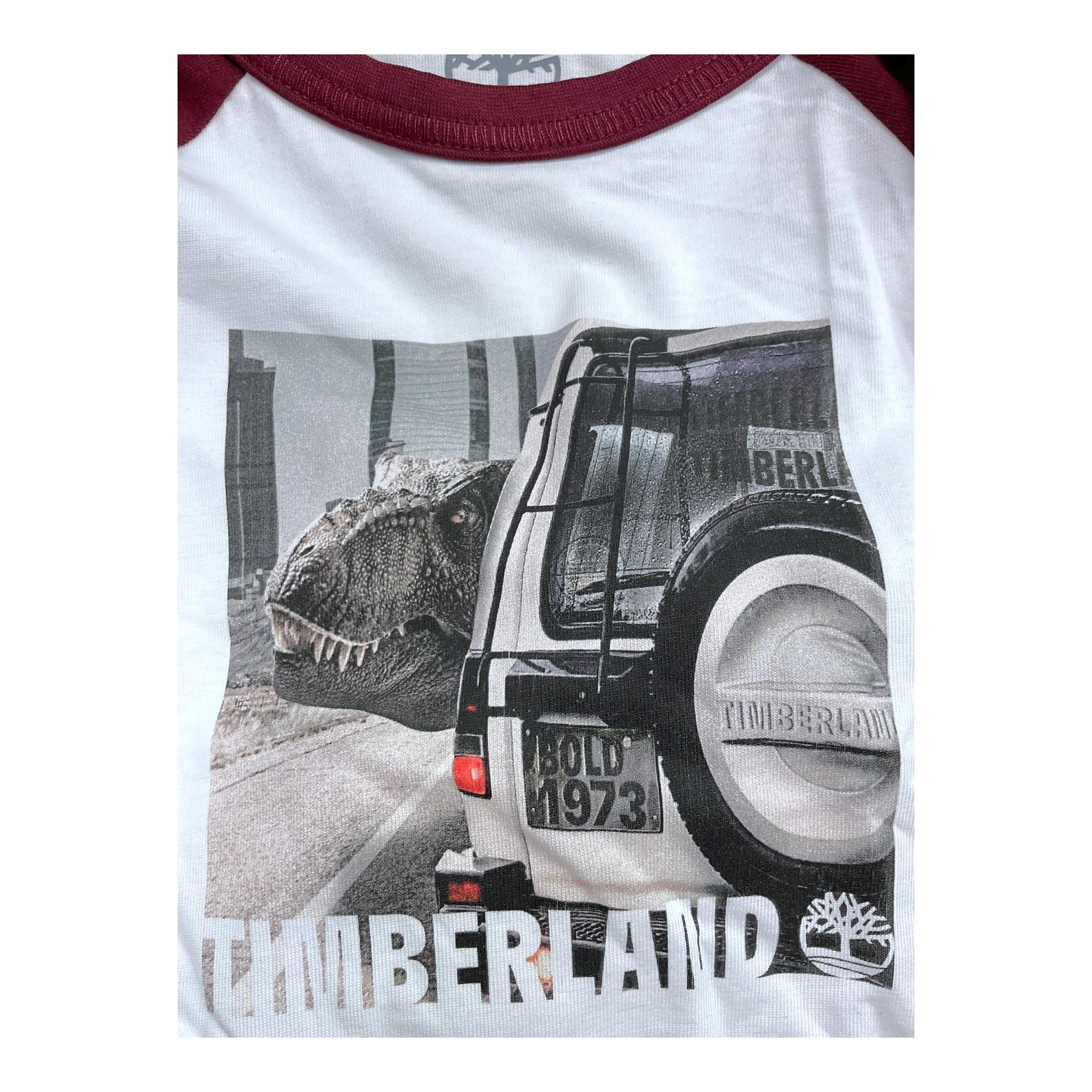 Timberland Shirt Bicolore con Stampa per Bambino T60305 BIANCO/BORDEAUX TIMBERLAND 