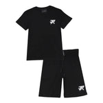 John Richmond Completo 2 Pezzi T-Shirt-Bermuda Tinta Unita per Bambino RBP25134CJ NERO JOHN RICHMOND 