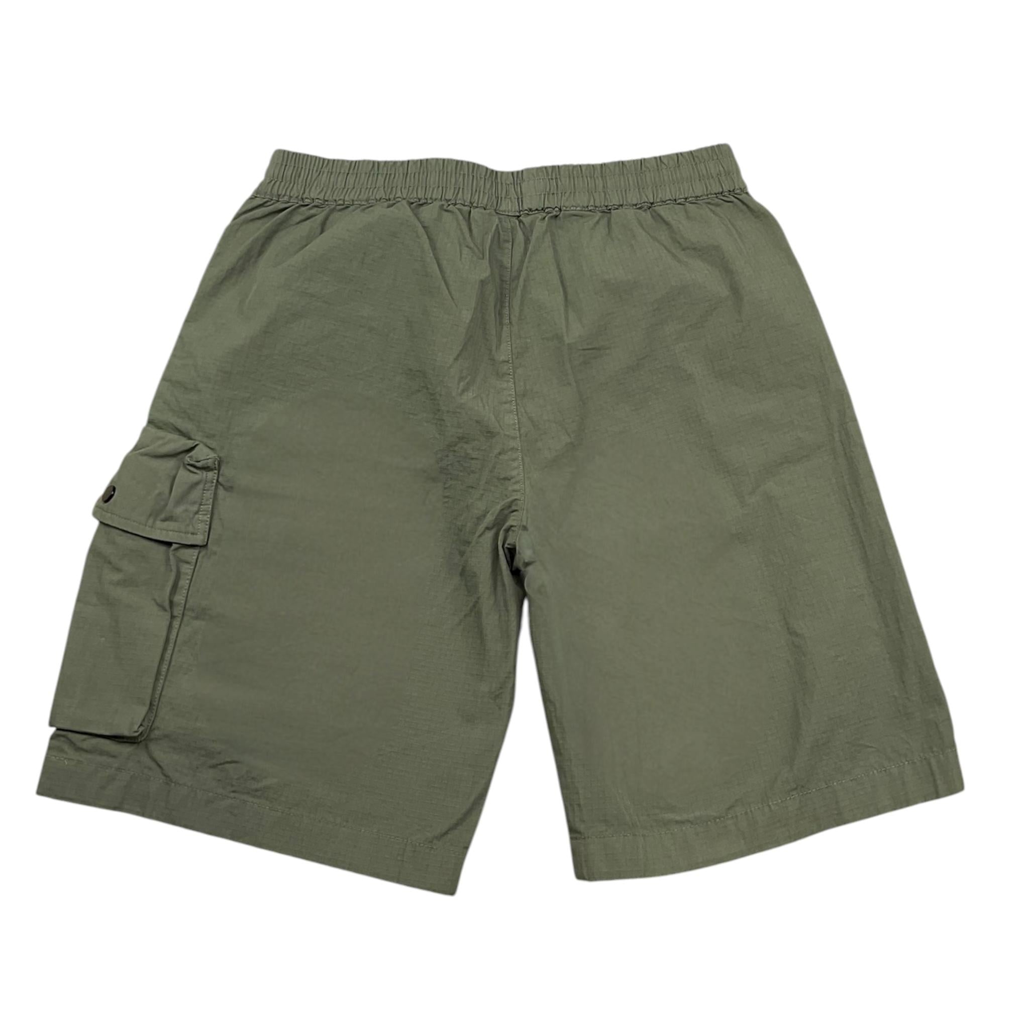 C.P. Company Bermuda Tinta Unita con Elastico In Vita per Bambino CUQ00B VERDE C.P. COMPANY 