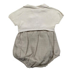 Wedoble Pagliaccetto Mezza Manica Tinta Unita per Neonato V2408305L BEIGE WEDOBLE 