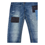 DANIELE ALESSANDRINI jeans tinta unita con girovita regolabile Blu per Bambino 1231PD00074 BLU DANIELE ALESSANDRINI 
