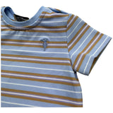 Trussardi T-Shirt Girocollo Fantasia A Righe per Neonata TIP26110TS AZZURRO TRUSSARDI 