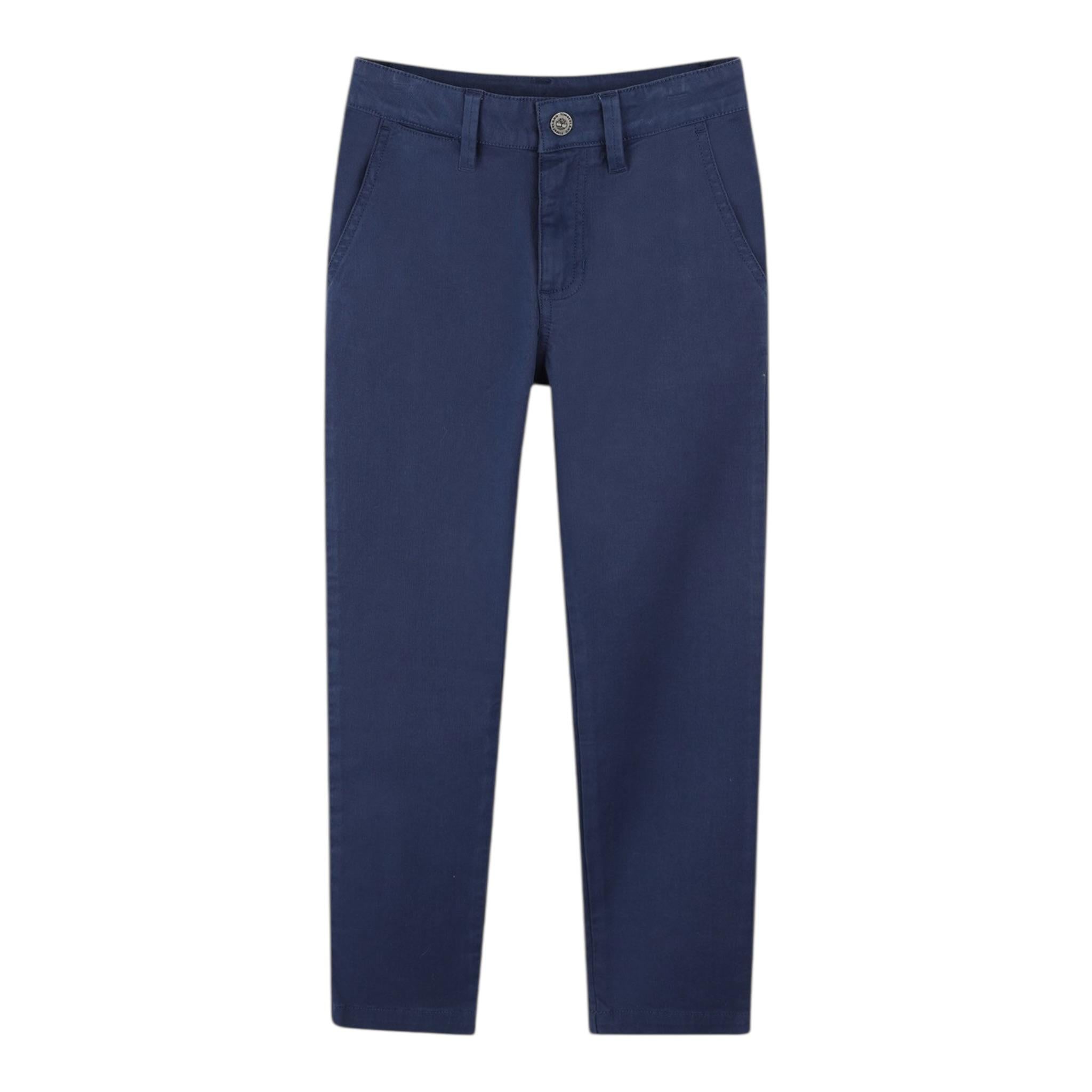 Timberland Pantalone Tinta Unita con Tasche America per Bambino T60469 BLU TIMBERLAND 