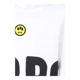 Barrow Kids Felpa Chiusa Tinta Unita con Cappuccio E Stampa per Bambino S5BKJUHS062 BIANCO BARROW KIDS 