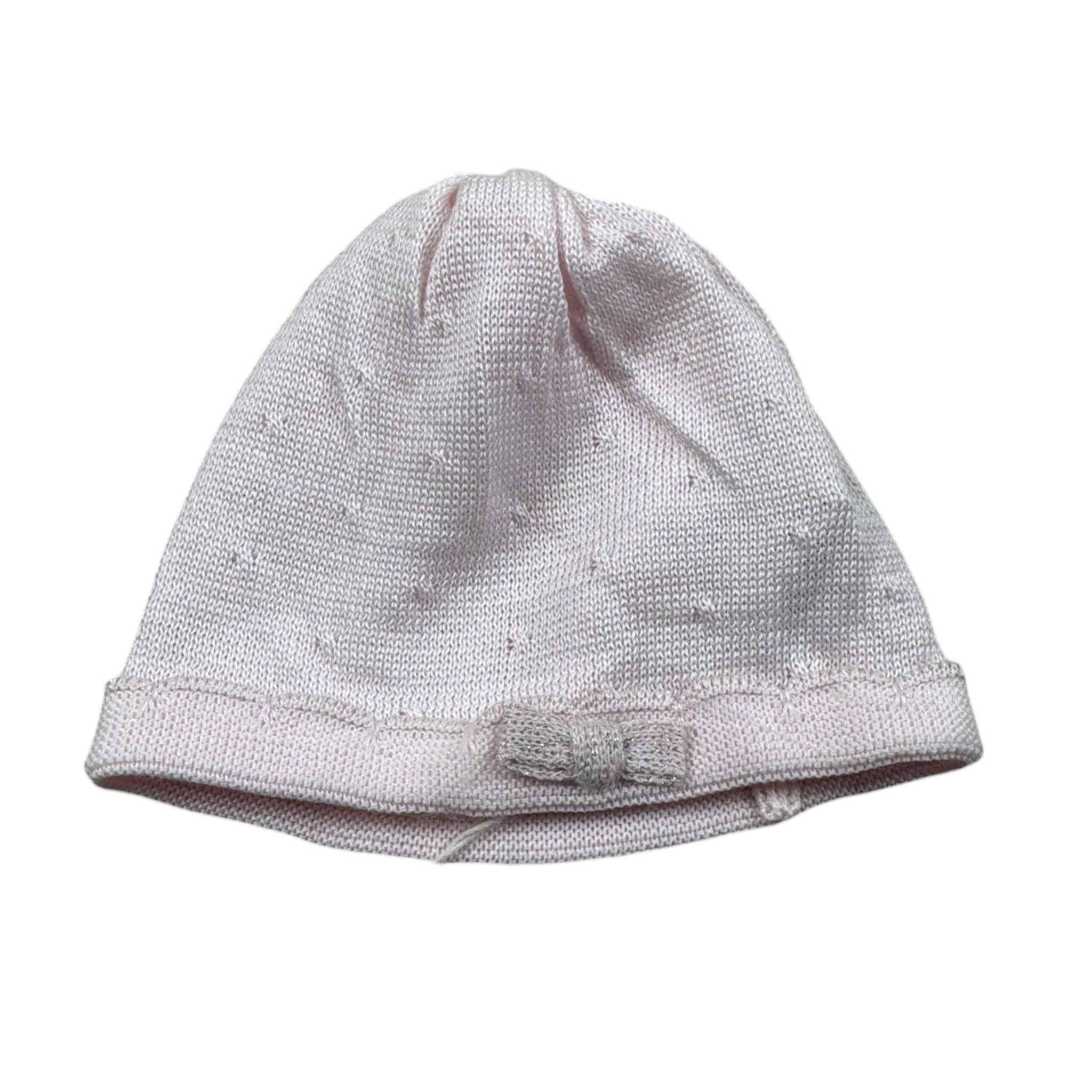 Marlu' Set Cappello-Babbucce Tinta Unita per Neonata EL1771 ROSA MARLU' 