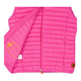 Save The Duck Giubbino Tinta Unita Modello Smanicato con Zip per Bambina J80649XF ROSA FLUO SAVE THE DUCK 
