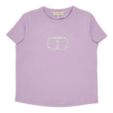 Twinset T-Shirt Girocollo Tinta Unita con Stampa per Neonata 251GJ2485X LILLA TWINSET 