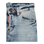 Dsquared2 Jeans Tinta Unita con 5 Tasche per Bambino DQ03LD AZZURRO DSQUARED2 