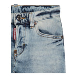 Dsquared2 Jeans Tinta Unita con 5 Tasche per Bambino DQ03LD AZZURRO DSQUARED2 